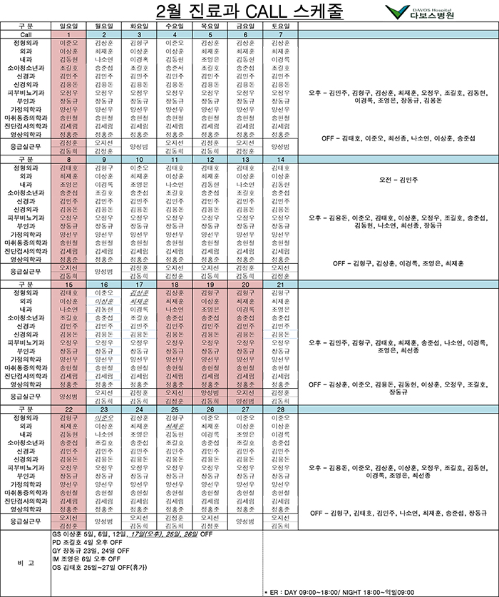 20150217_2월 진료과call스케줄(20150216 GS CALL 변경).jpg
